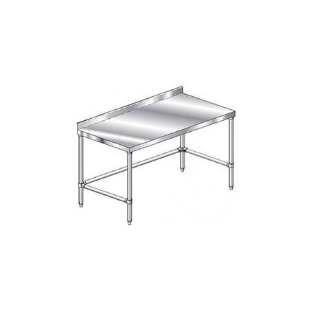 Aero Aero Manufacturing Workbench, 14 Ga. 304 Series Stainless, 2-3/4" Backsplash, 144"Wx36"D 2TSSX-36144